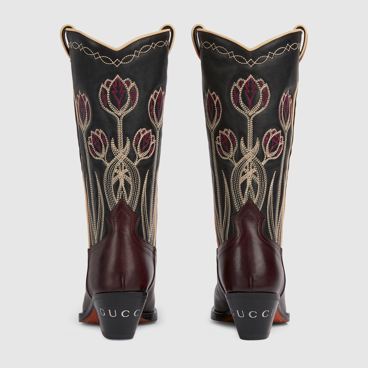 Gucci Women’s boot with embroidery - Image 2